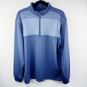 Bolle Men’s Performance 1/4 Zip Pullover Golf Style Shirt Blue Size Large